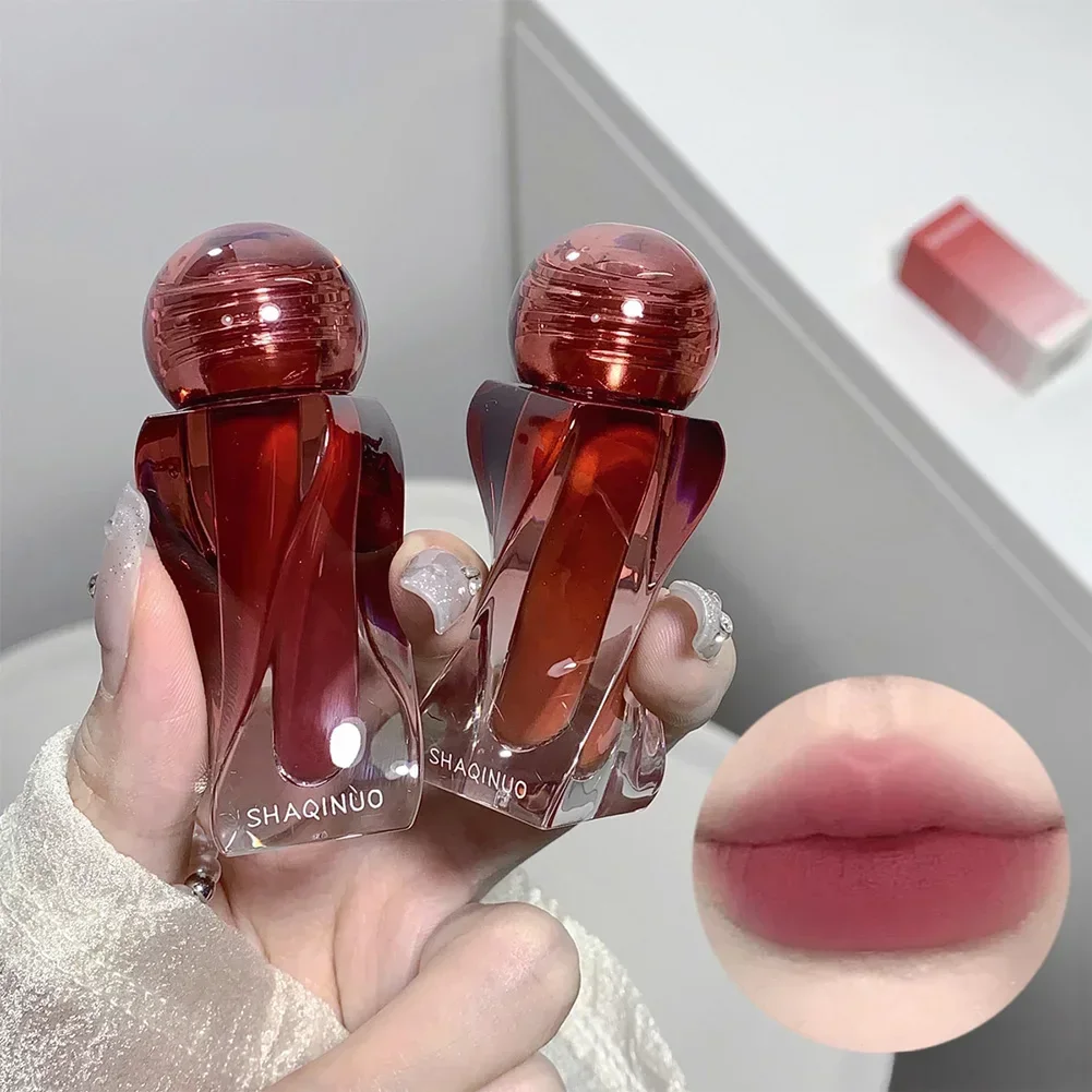 Velvet Matte Lipstick Moisturizing Waterproof Lasting Nude Apricot Lip Tint Non-stick Cup Lip Gloss Lipstick Cosmetics Make Up